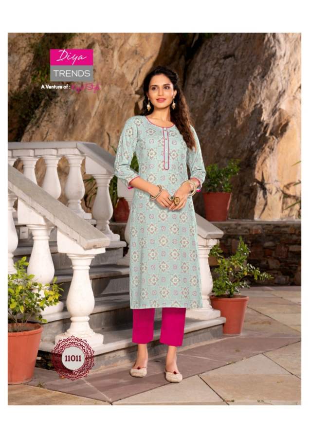 Gardencity 11 Fancy Ethnic Wear Rayon Designer Kurti Latest Collection